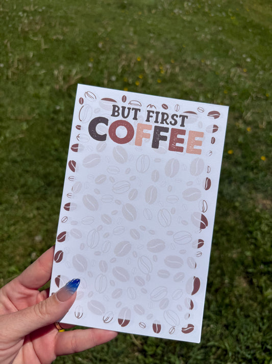 But coffee first